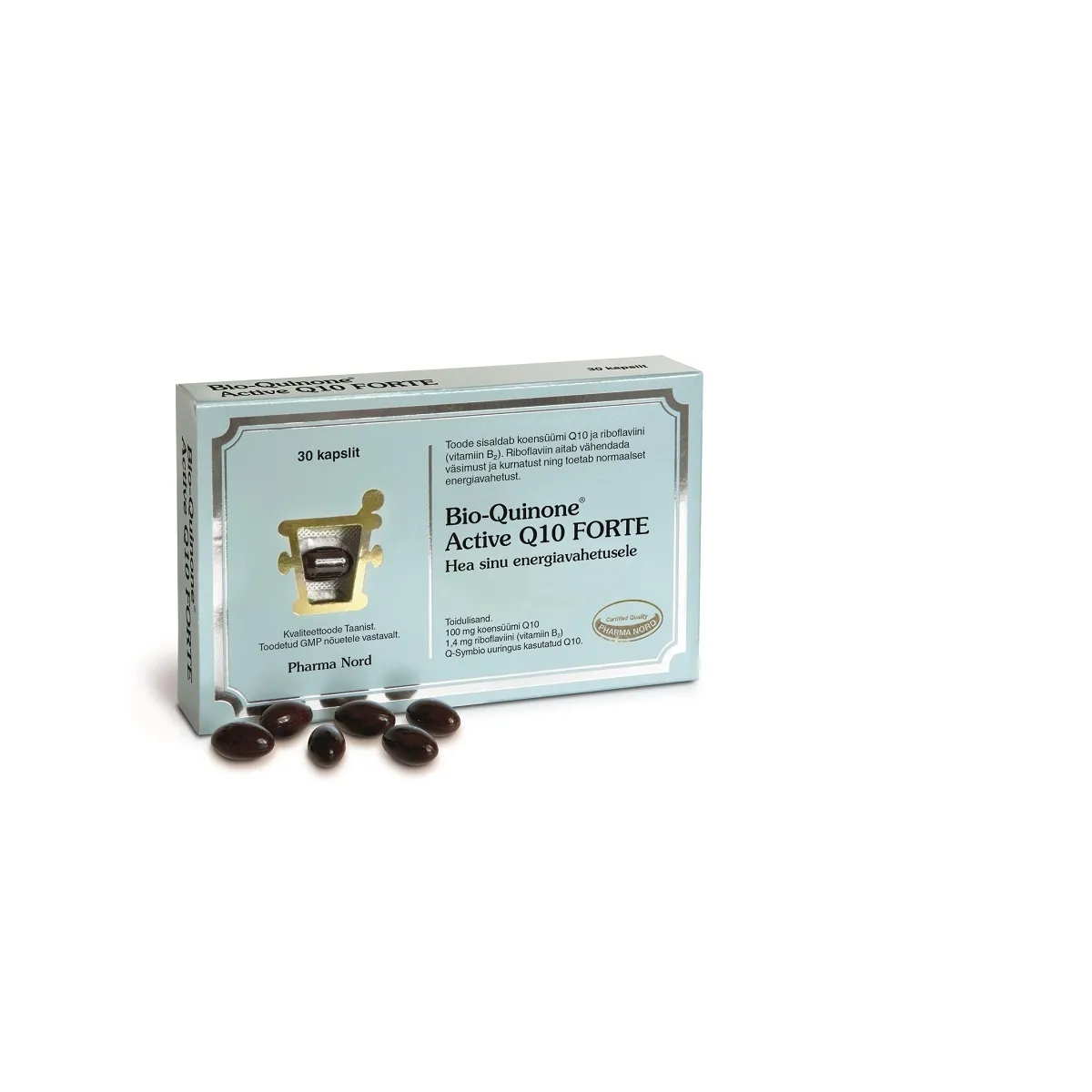 BIO-QUINONE ACTIVE Q10 FORTE CAPS 100MG N30 - Изображение товара
