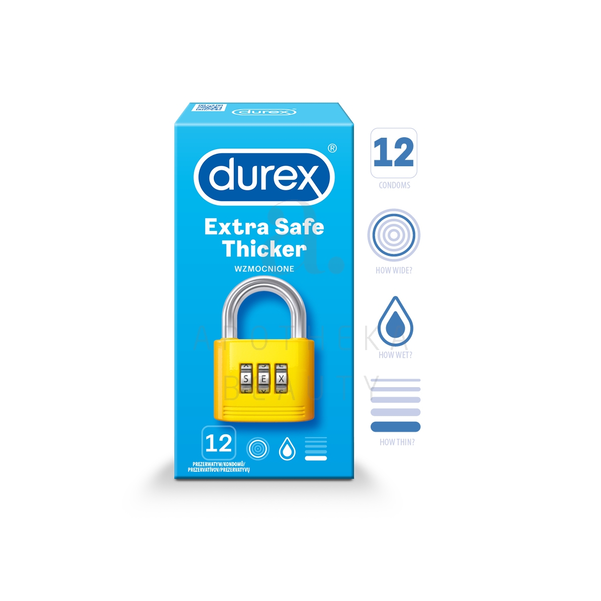 DUREX KONDOOMID EXTRA SAFE N12 - Изображение товара