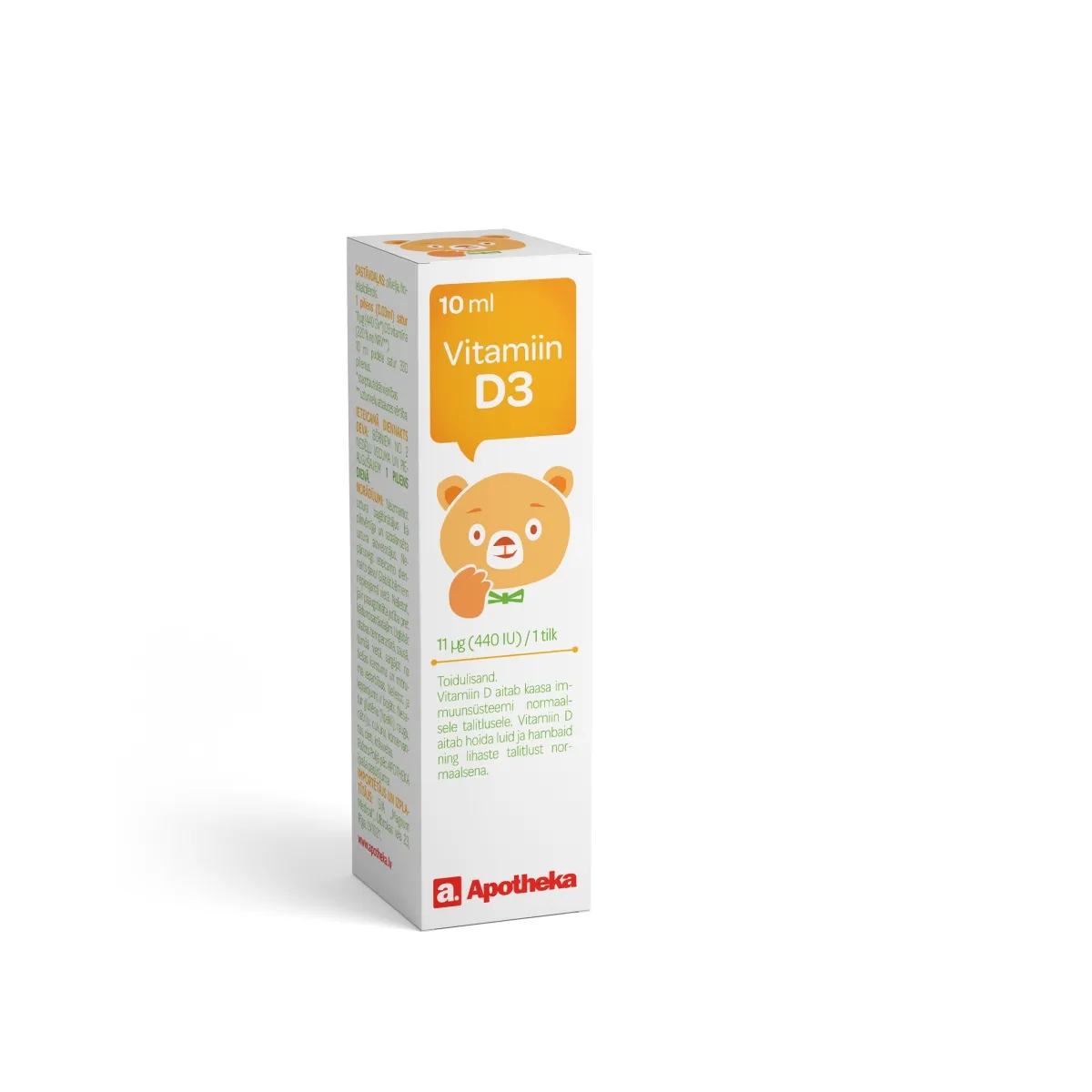 A. VITAMIIN D3 GTT 10ML - Изображение товара