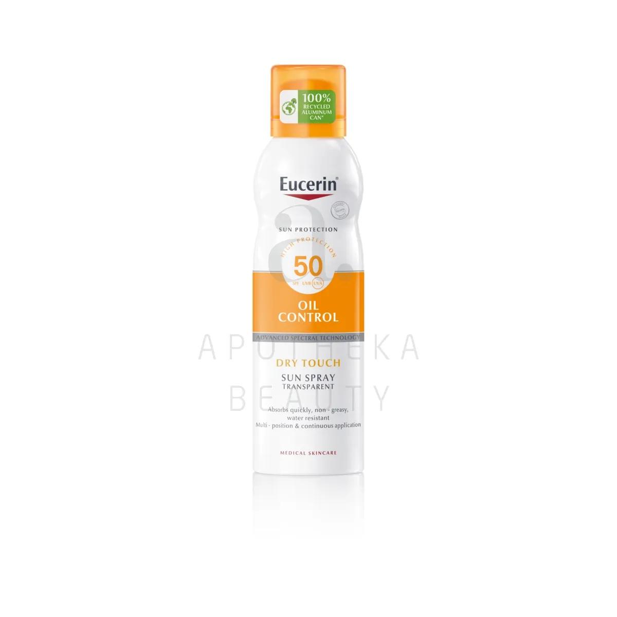 EUCERIN SUN PÄIKESEKAITSEAEROSOOL SPF50 200ML - Изображение товара