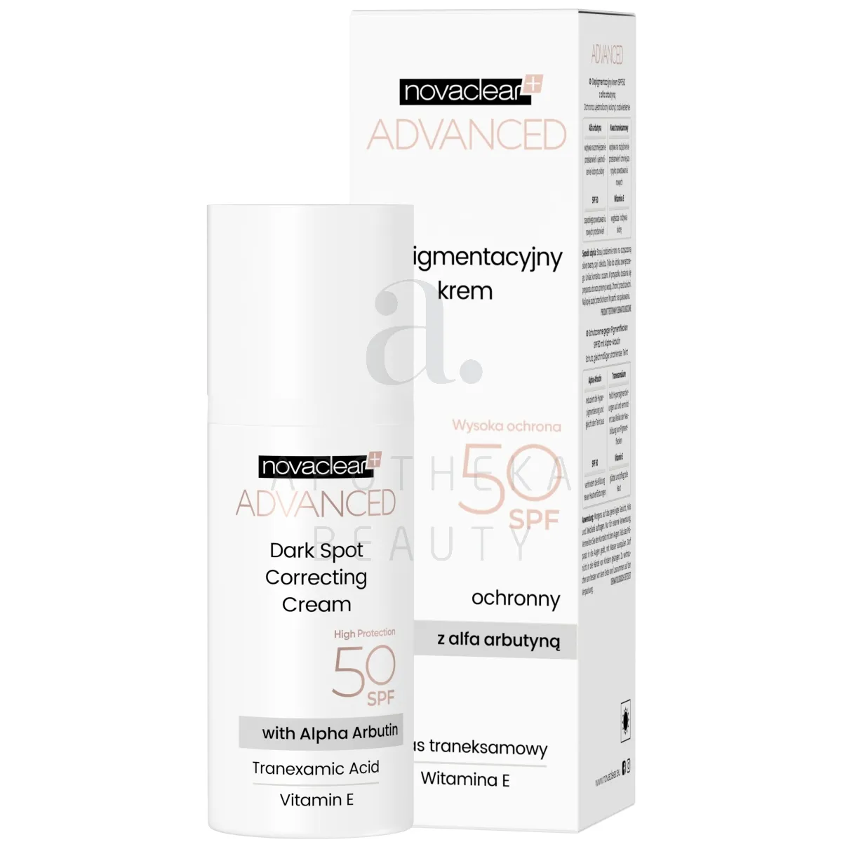 NOVACLEAR ADVANCED NÄOKREEM PIGMENDILAIKUDELE SPF 50+ 50ML - Изображение товара