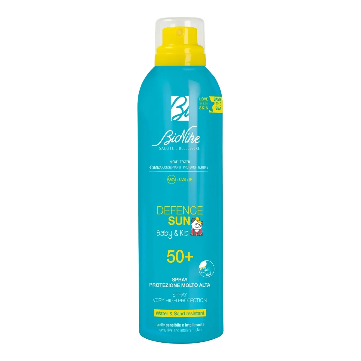 BIONIKE SUN PÄIKESEKAITSE AEROSOOL LASTELE SPF50+ 200ML - Изображение товара