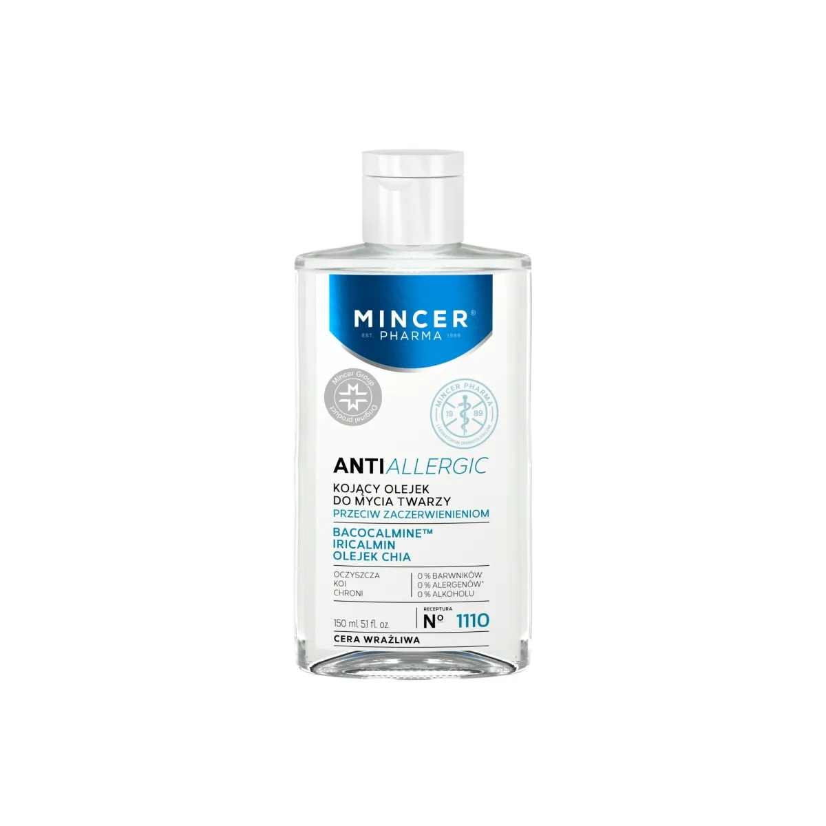 MINCER PHARMA ANTI ALLERGIC NÄOPUHASTUSÕLI RAHUSTAV 150ML - Изображение товара