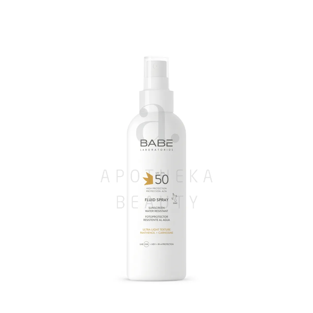 BABE PÄIKESEKAITSEFLUID SPREINA SPF50 200ML - Изображение товара