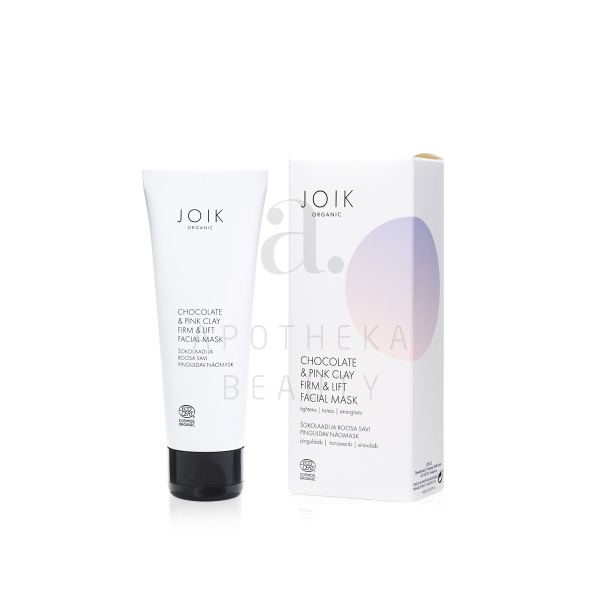 JOIK ORGANIC NÄOMASK PINGULDAV SHOKOLAAD & ROOSA SAVI 75ML - Изображение товара