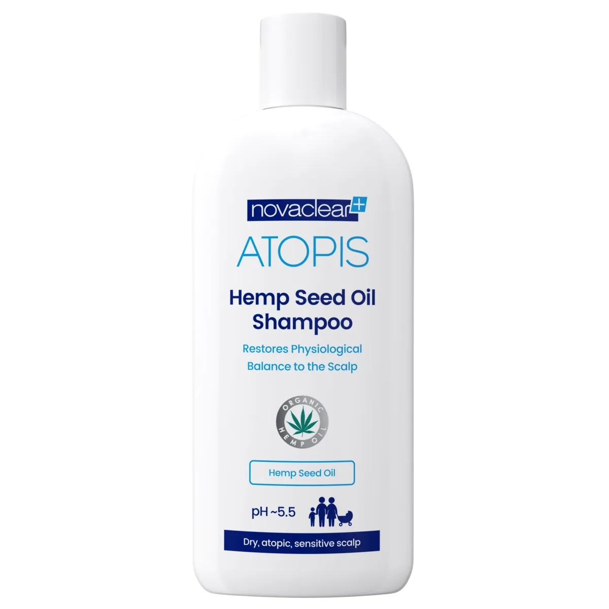 NOVACLEAR ATOPIS SHAMPOON ORGAANILISE KANEPISEEMNEÕLI 250ML - Изображение товара