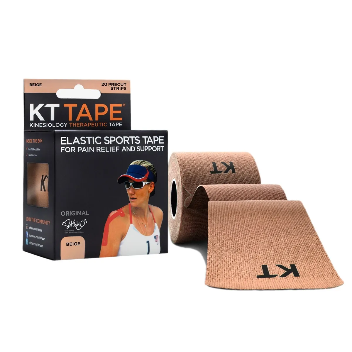 KT TEIP ORIGINAL (EELLÕIGATUD 5M, 20 STRIP) BEEZ - Изображение товара