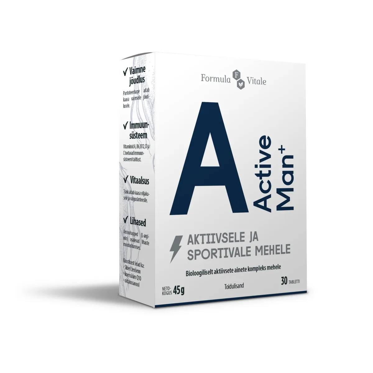 FORMULA VITALE ACTIVE MAN+ TBL N30 - Изображение товара