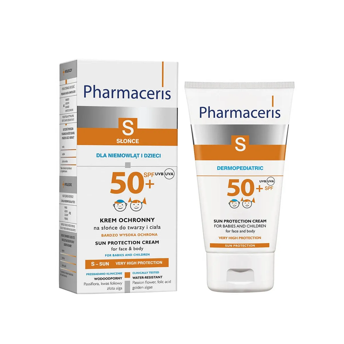PHARMACERIS S PÄIKESEKAITSEKREEM LASTELE SPF50+ 125ML - Изображение товара