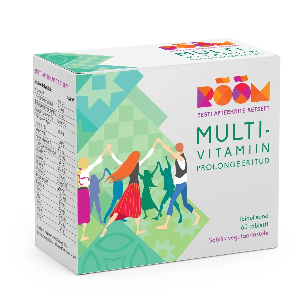 RÕÕM MULTIVITAMIIN PROLONGEERITUD TBL N60 - Изображение товара