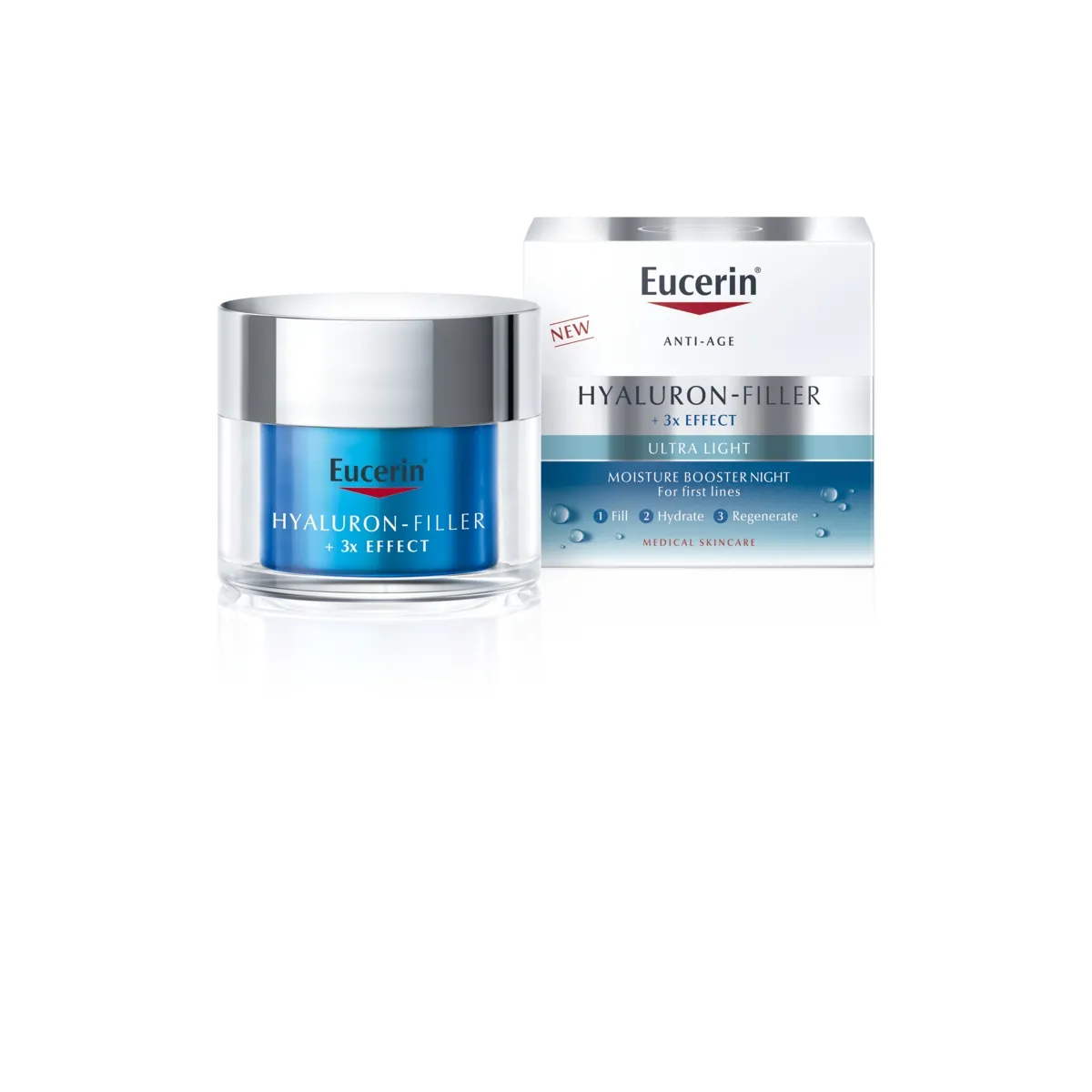EUCERIN HYALURON-FILLER GEEL-KREEM ÖINE NIISUTAV 50ML - Изображение товара 1