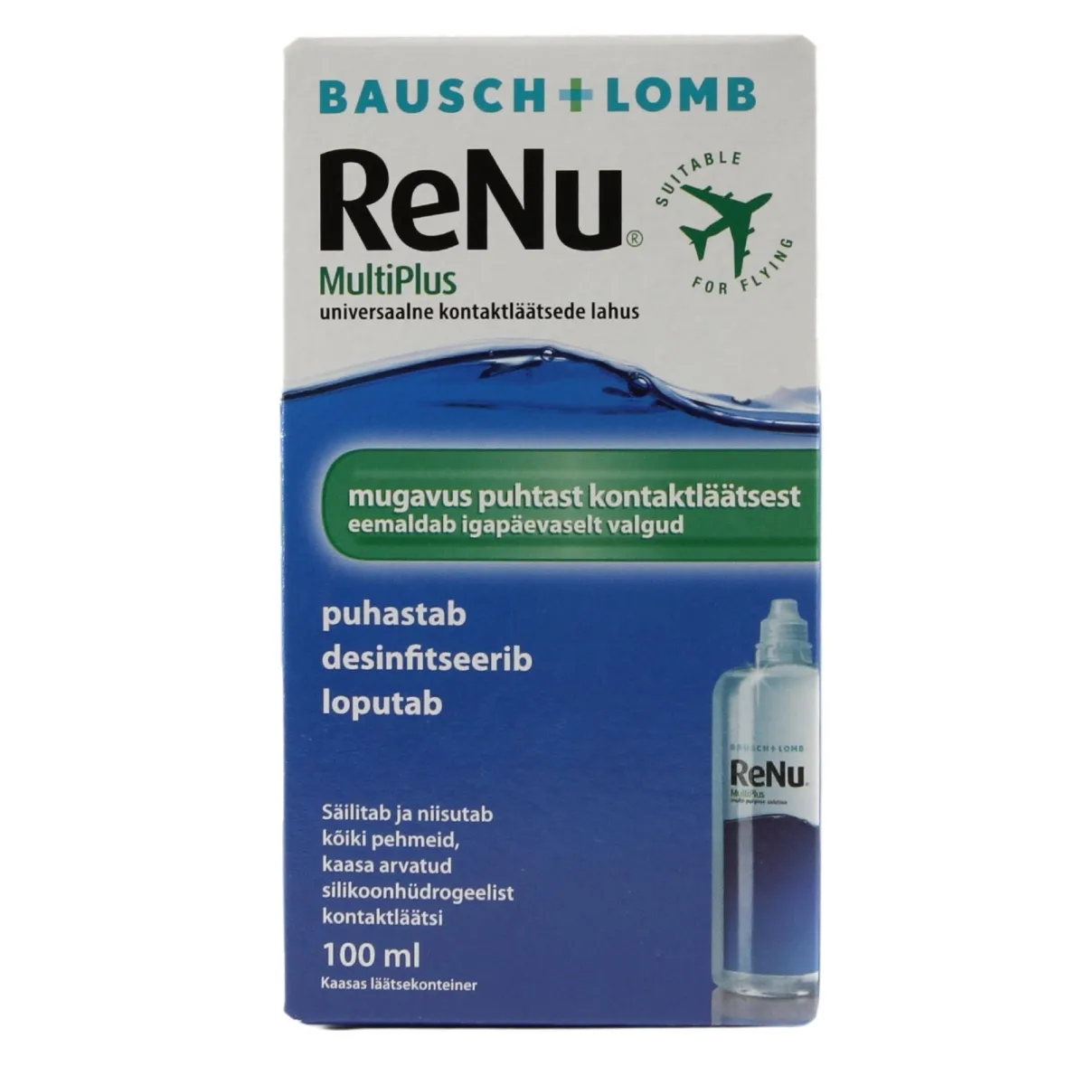 BAUSCH&LOMB RENU MULTIPLUS 100ML (KONTAKTLÄÄTSEDE DES.LAH) - Изображение товара