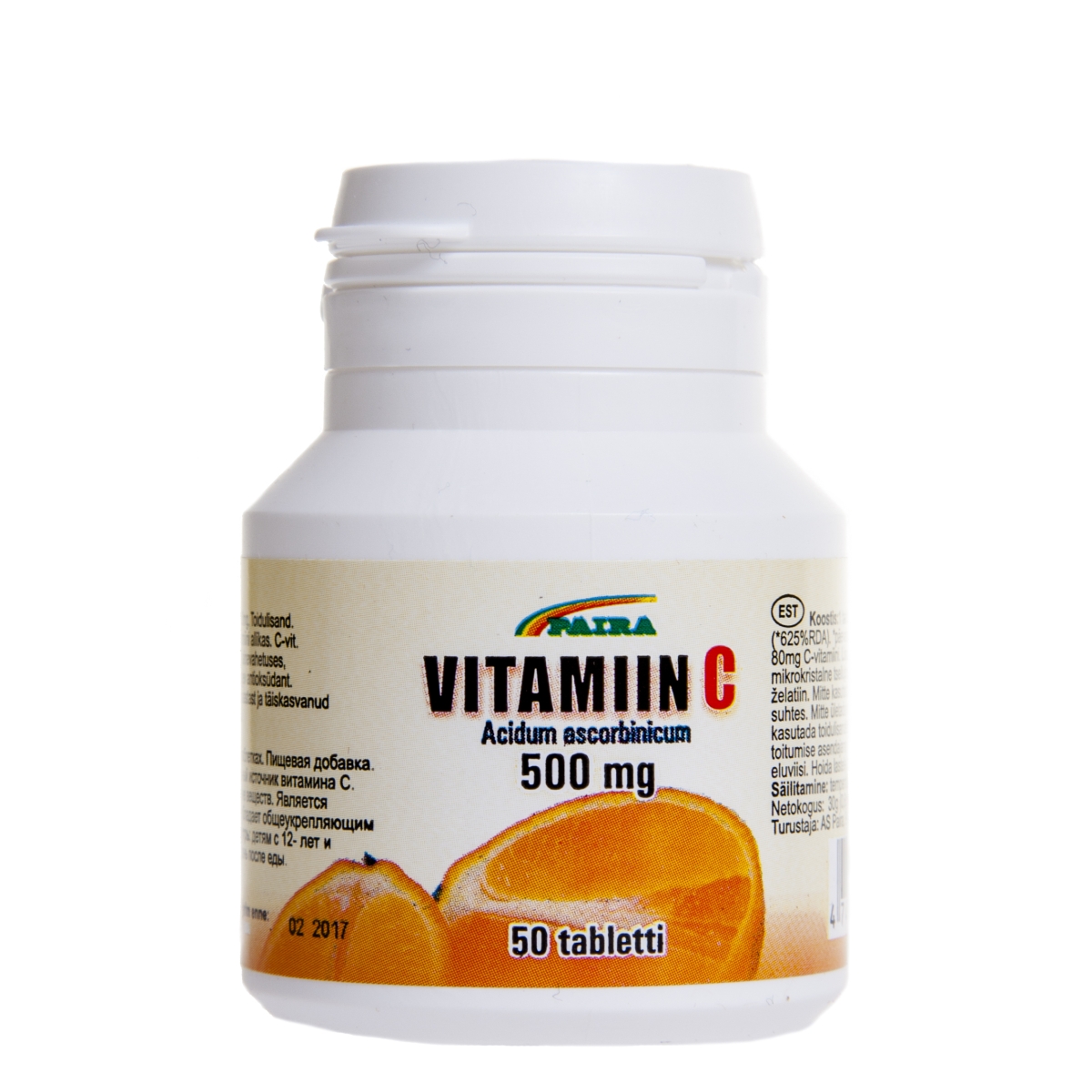 VITAMIIN C TBL 500MG N50 (PAIRA)