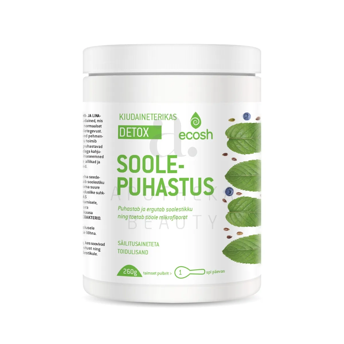 ECOSH KIUDAINETERIKAS SOOLEPUHASTUS DETOX 260G - Изображение товара