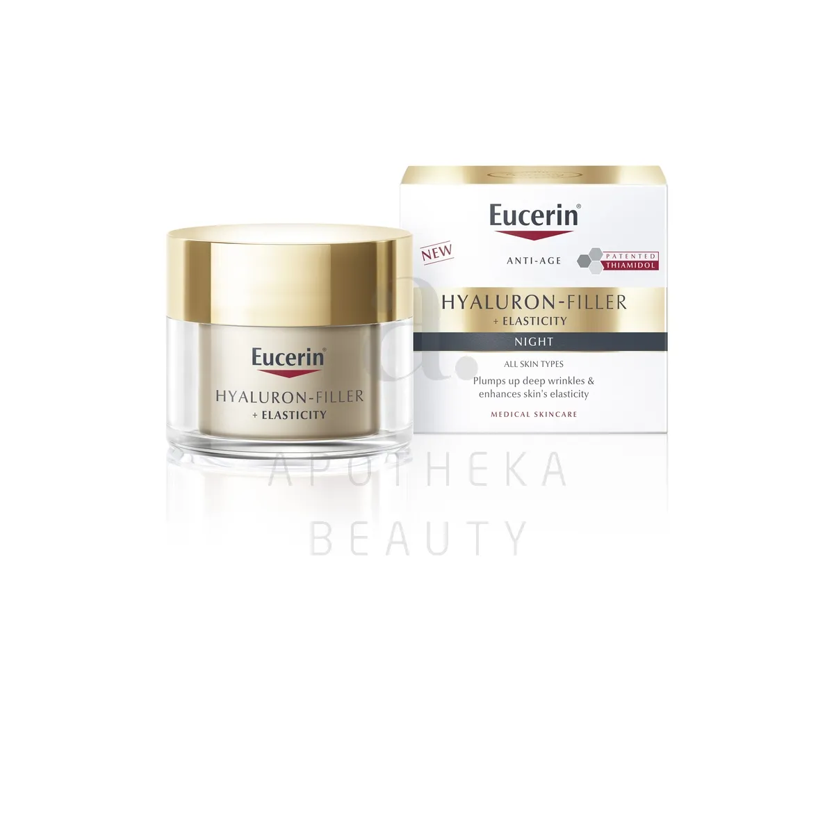 EUCERIN HYALURON FILLER+ELASTICITY ÖÖKREEM 50ML UUS - Изображение товара