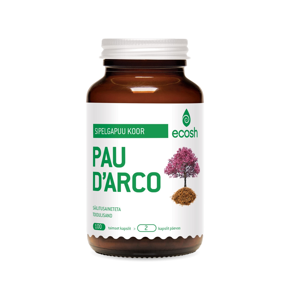 ECOSH PAU D'ARCO SIPELGAPUU KOORE KAPSLID N100 - Изображение товара