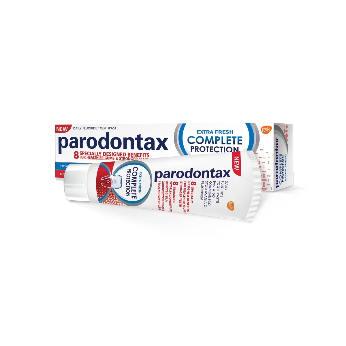 PARODONTAX COMPLETE PROTECTION EXTRA FRESH HAMBAPASTA 75ML - Изображение товара