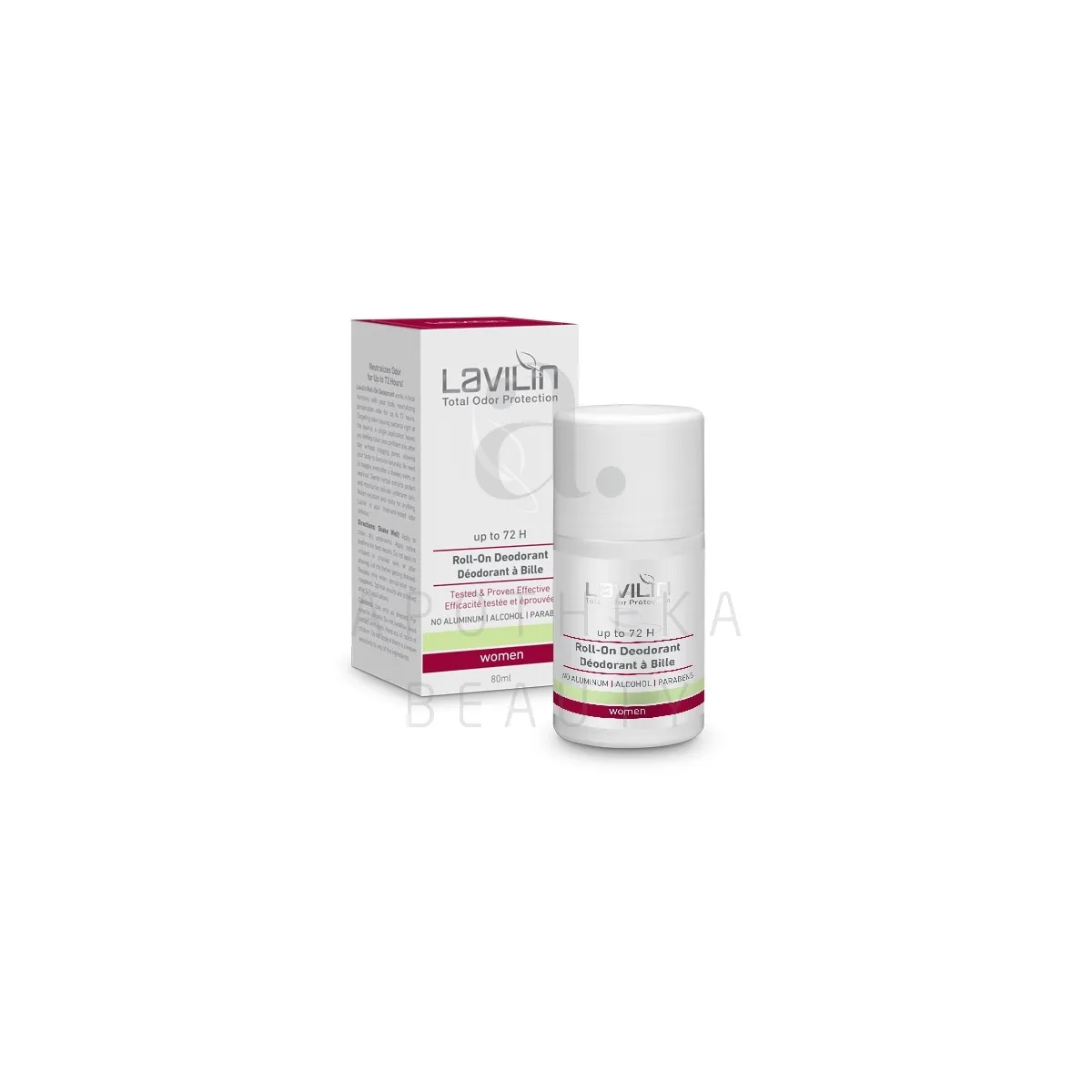 LAVILIN DEODORANT ROLL-ON 72H NAISTELE 80ML - Изображение товара