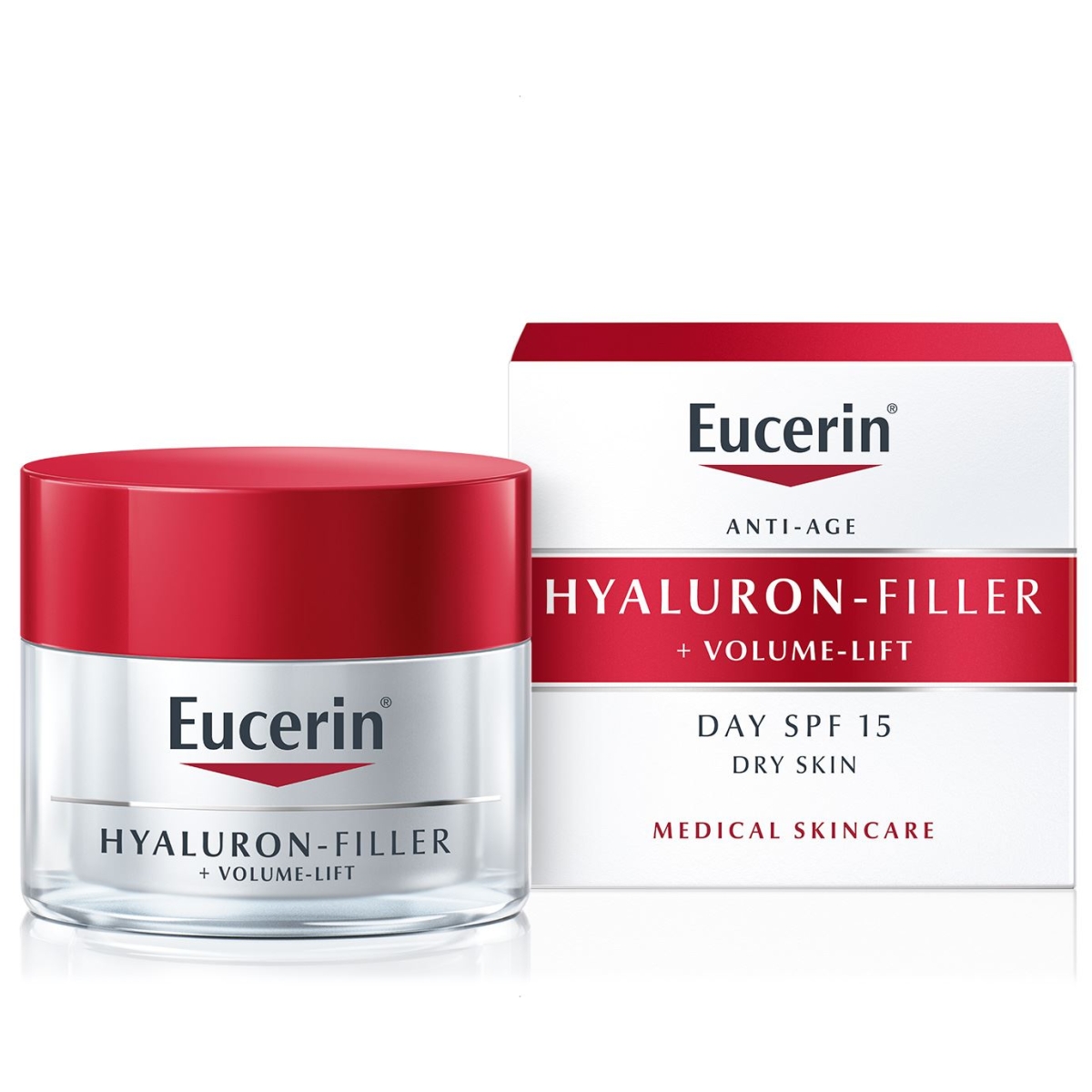 EUCERIN HYALURON FILLER+VOLUME PÄEVAKREEM KUIVALE NAHALE 50M - Изображение товара