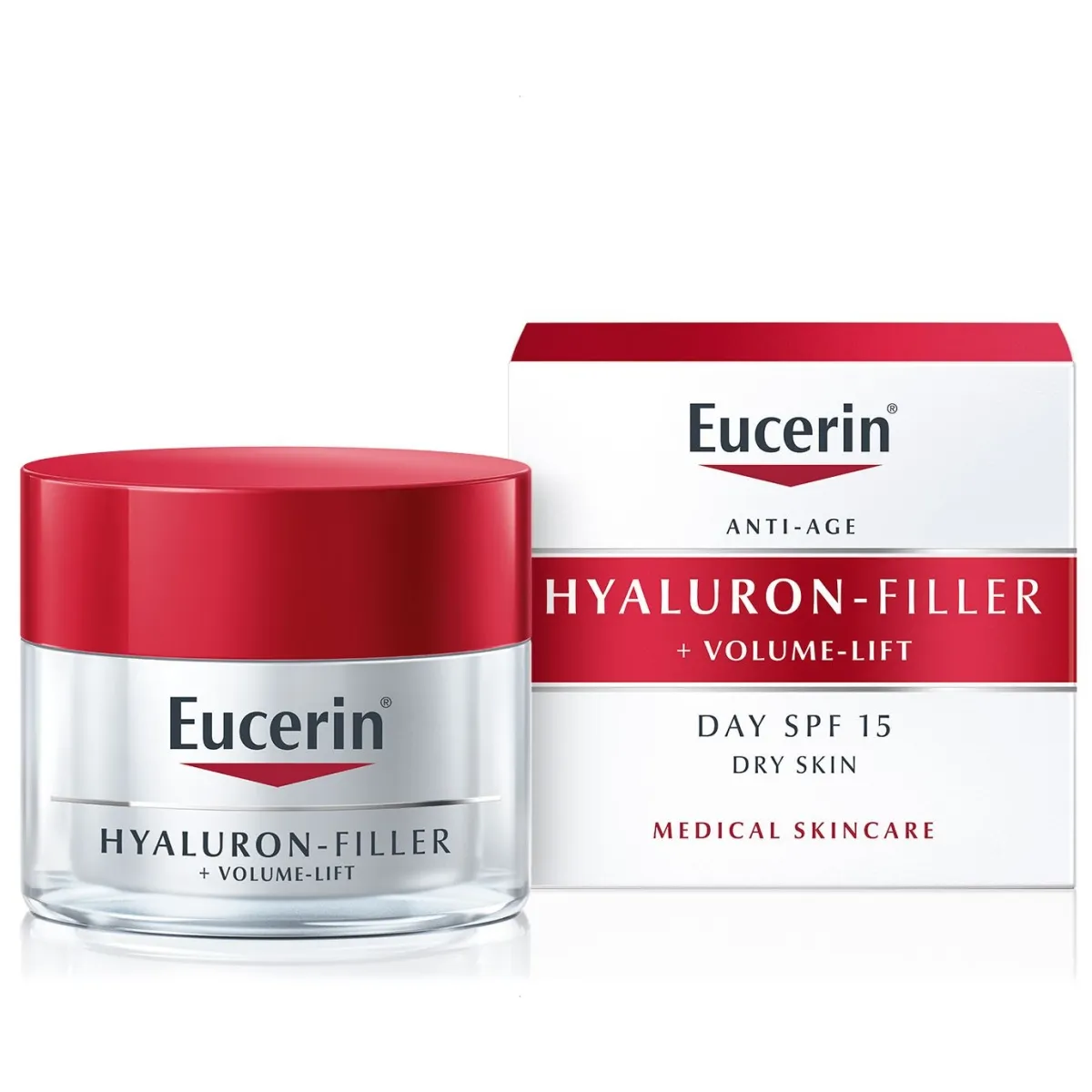 EUCERIN HYALURON FILLER+VOLUME PÄEVAKREEM KUIVALE NAHALE 50M - Изображение товара