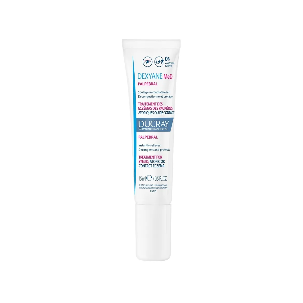 DUCRAY DEXYANE MED PALPEBRAL EKSEEMIVASTANE KREEM SILMALAUGUDELE 15ML - Изображение товара