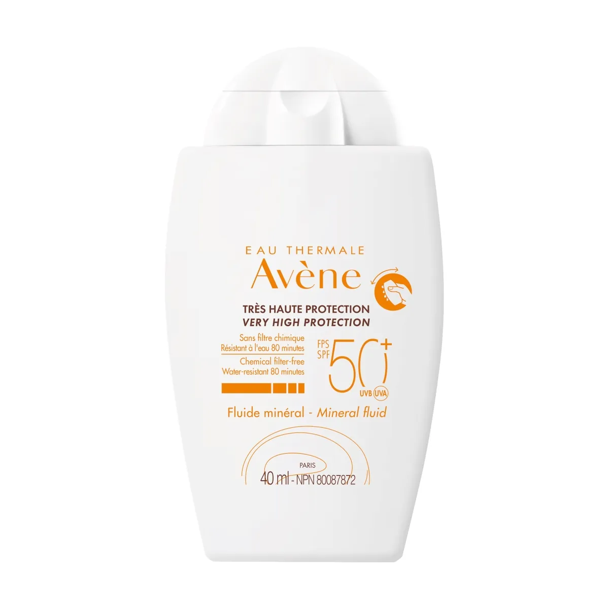 AVENE SUN MINERAALNE PÄIKESEKAITSE SPF50+ 40ML - Изображение товара