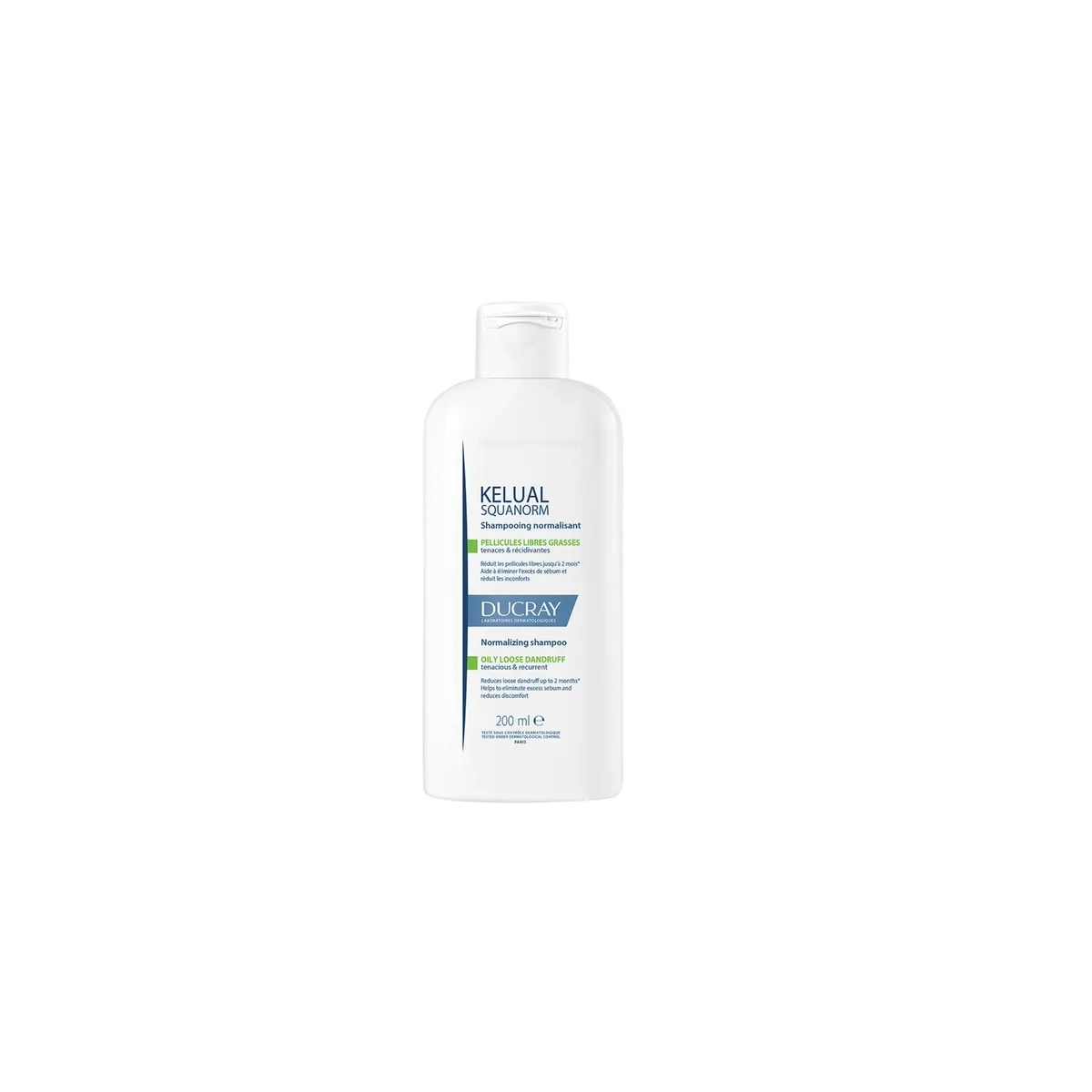 DUCRAY KELUAL SQUANORM SHAMPOON RASUSELE PEANAHALE 200ML UUS - Изображение товара