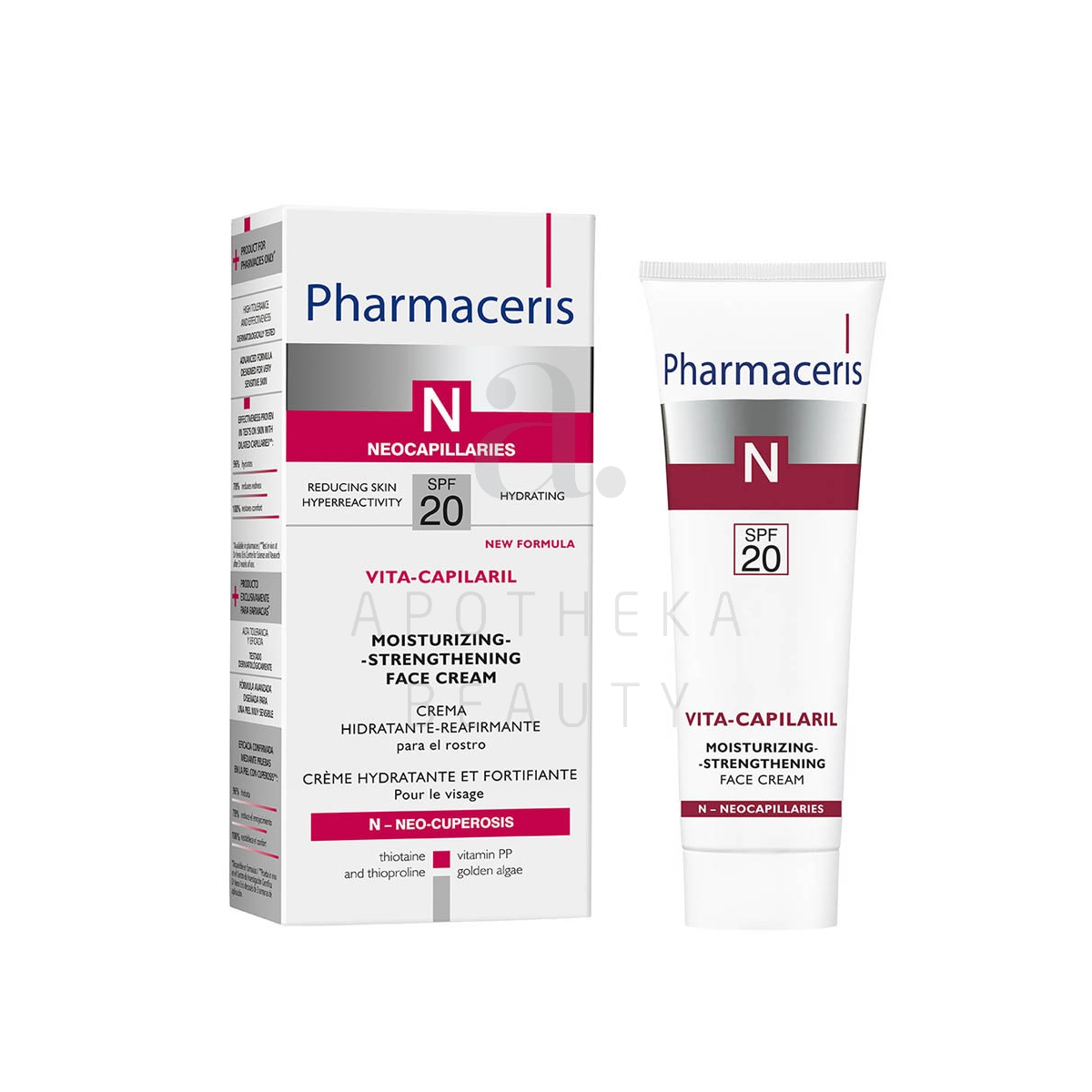 PHARMACERIS N VITA-CAPILARIL NÄOKREEM TUGEVDAV SPF20 50ML - Изображение товара