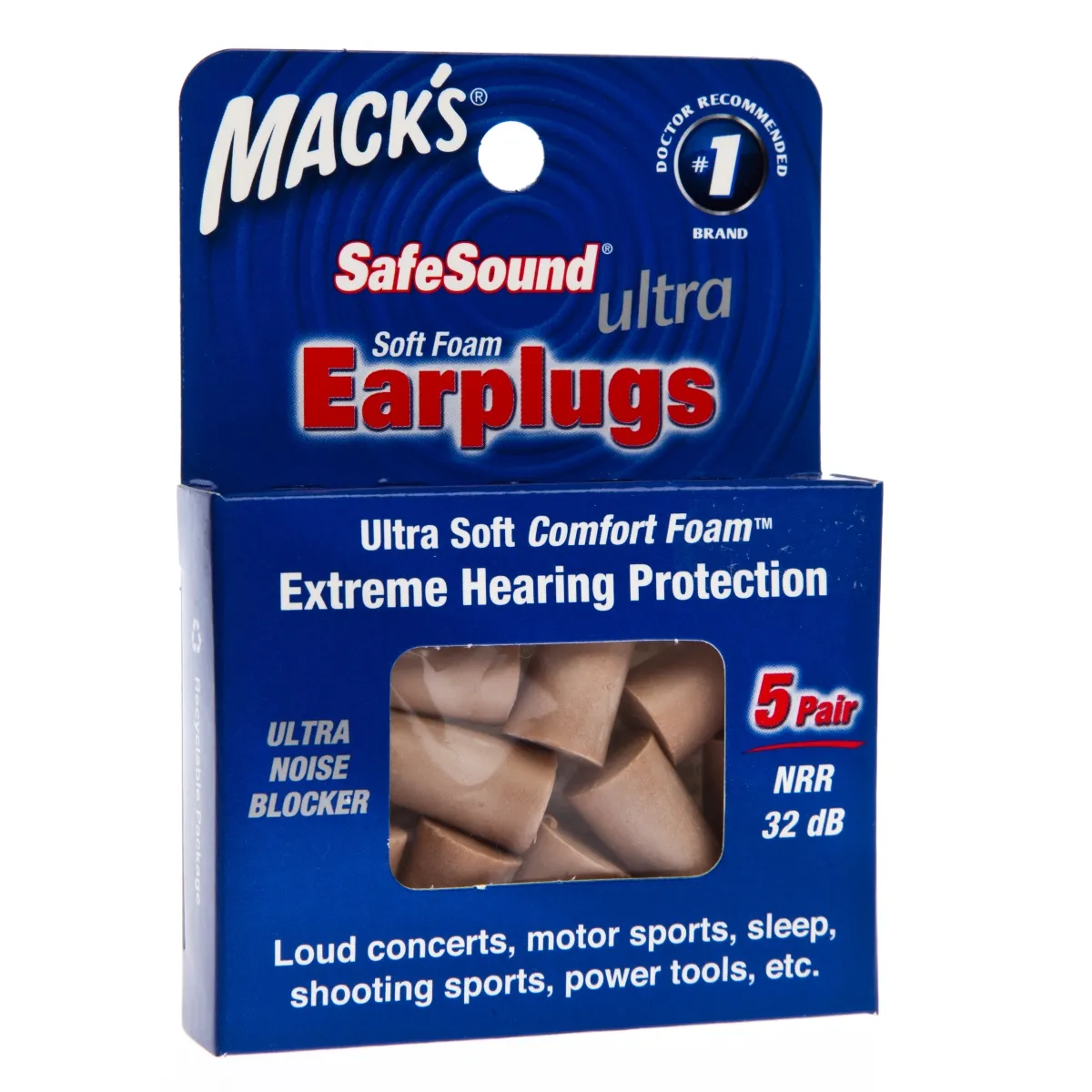 KÕRVATROPID MACK'S PEHMEST VAHUST SAFESOUND ULTRA N10 5 PAARI - Изображение товара