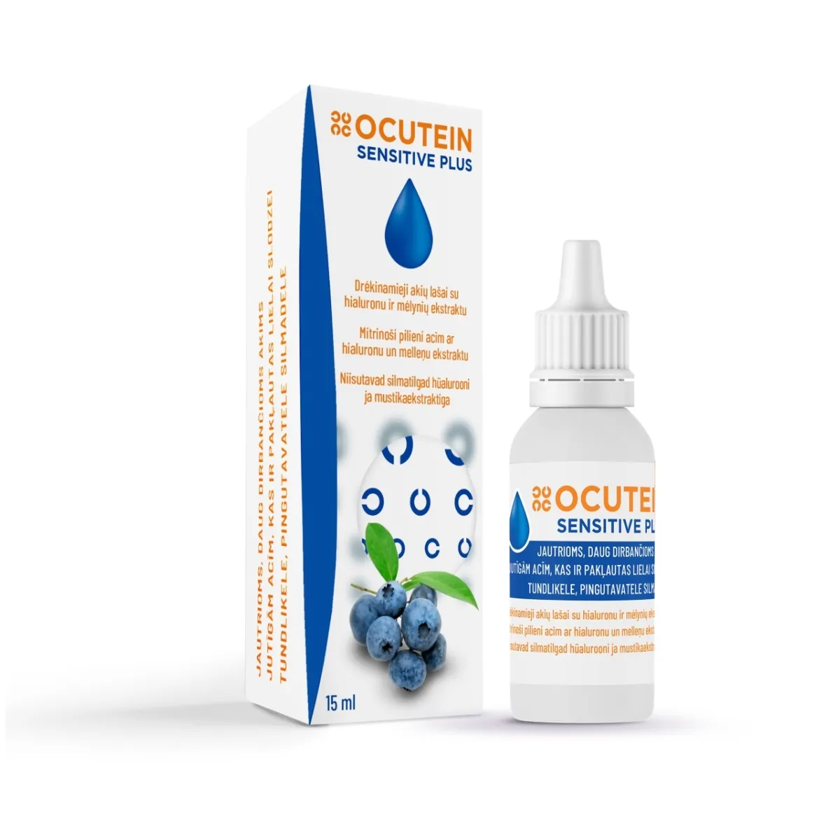OCUTEIN SENSITIVE PLUS SILMATILGAD 15ML - Изображение товара