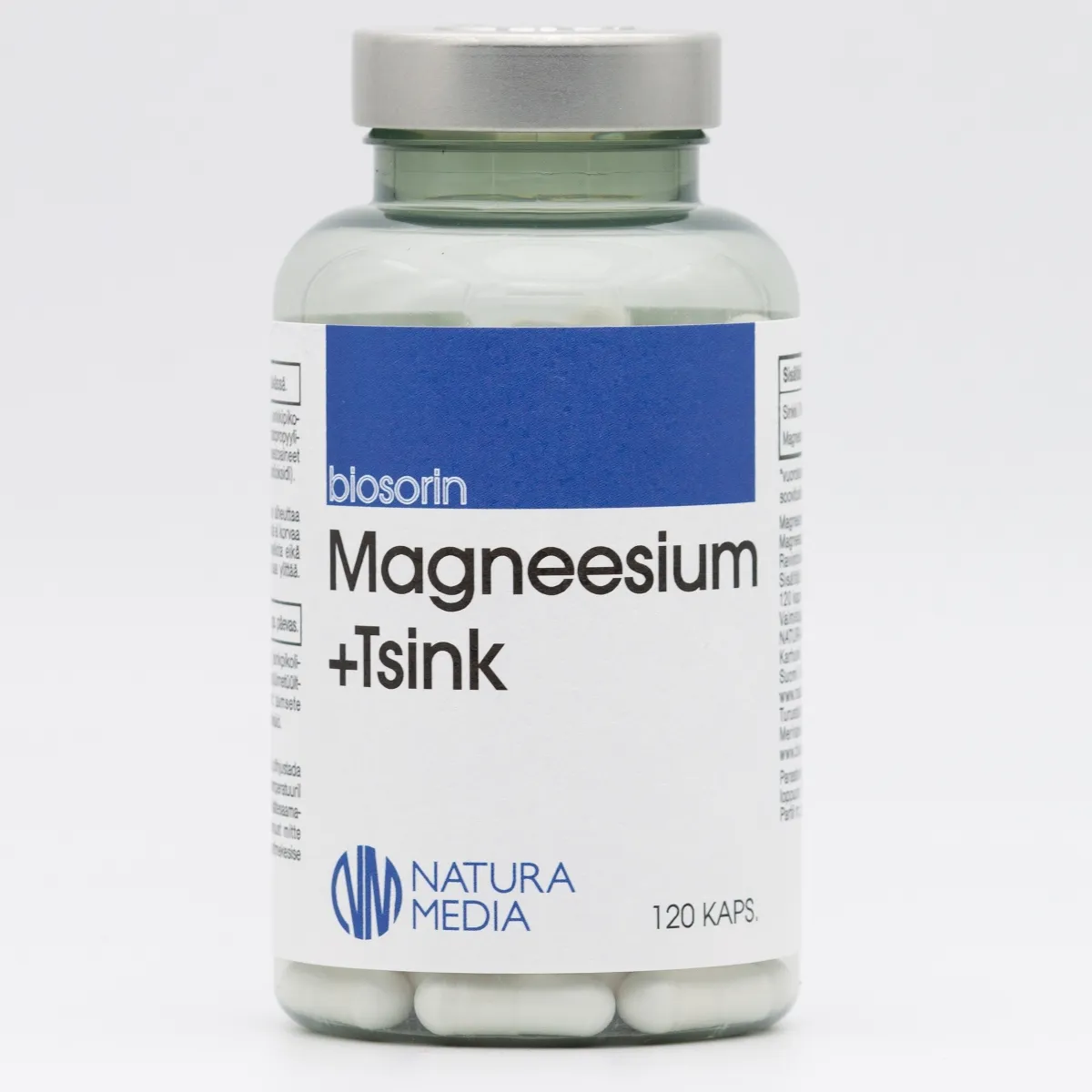 BIOSORIN MAGNEESIUM 270MG + TSINK 22MG N120 - Изображение товара