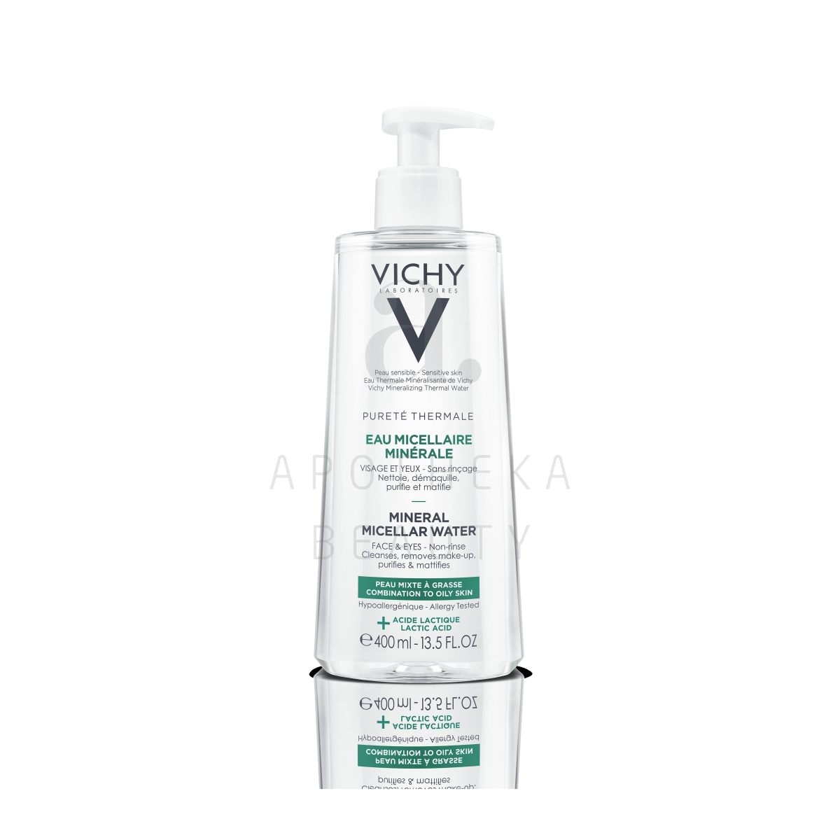 VICHY PURETE THERMALE MITSELLAARVESI RASUNE-KOMB. NAHK 400ML - Изображение товара