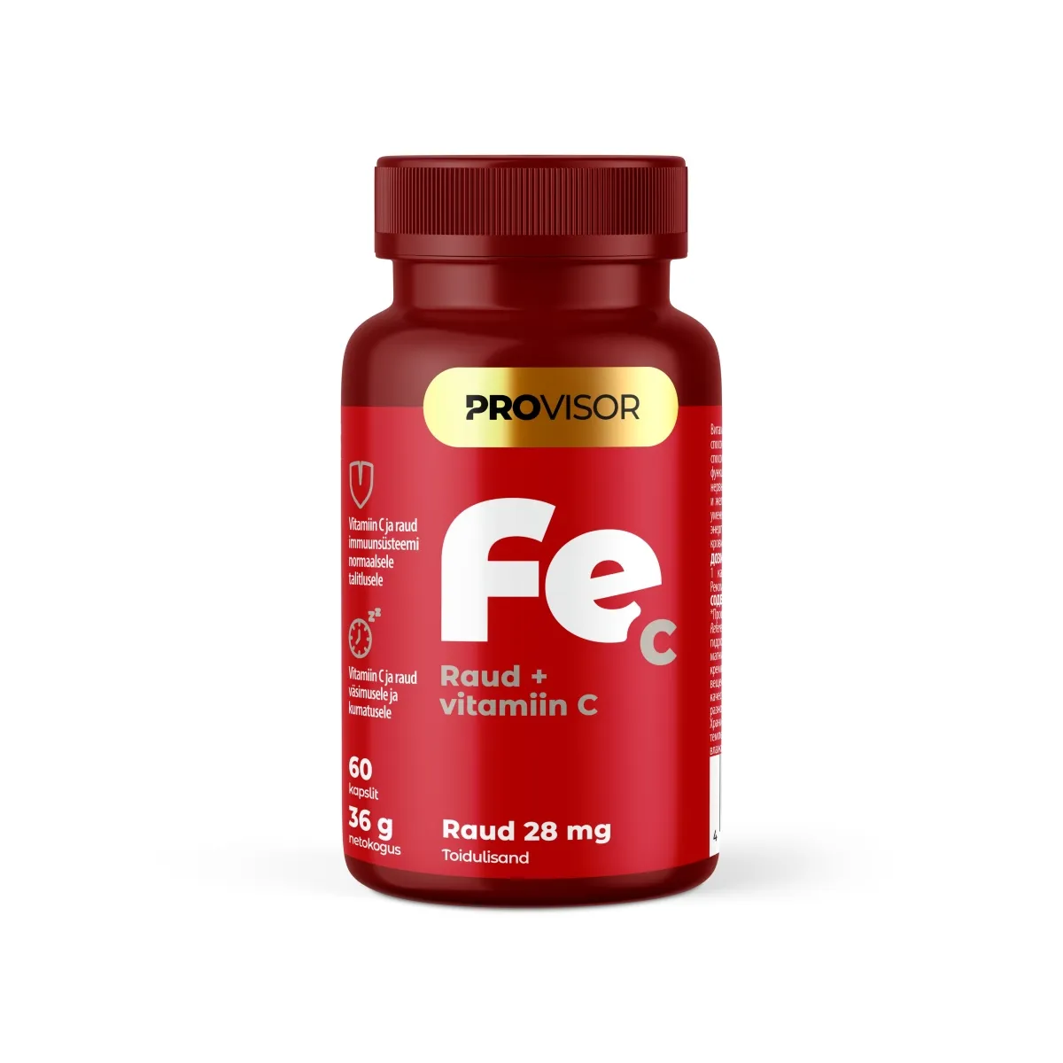 PROVISOR RAUD 28 MG + VITAMIIN C N60 - Изображение товара