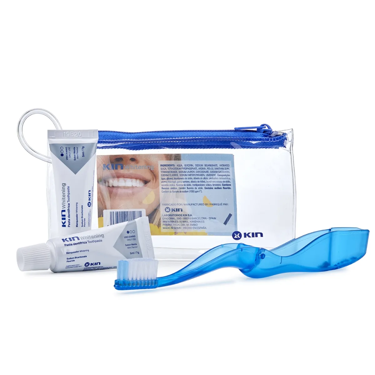 KIN WHITENING REISIKOMPLEKT HAMBAHARI+HAMBAPASTA 2X5ML - Изображение товара