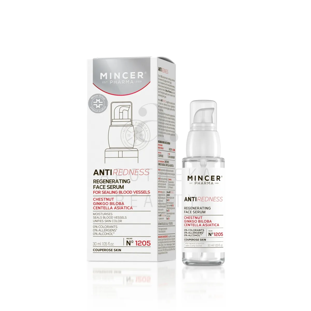 MINCER PHARMA REDNESS SEERUM PUNETUSVASTANE 30ML - Изображение товара