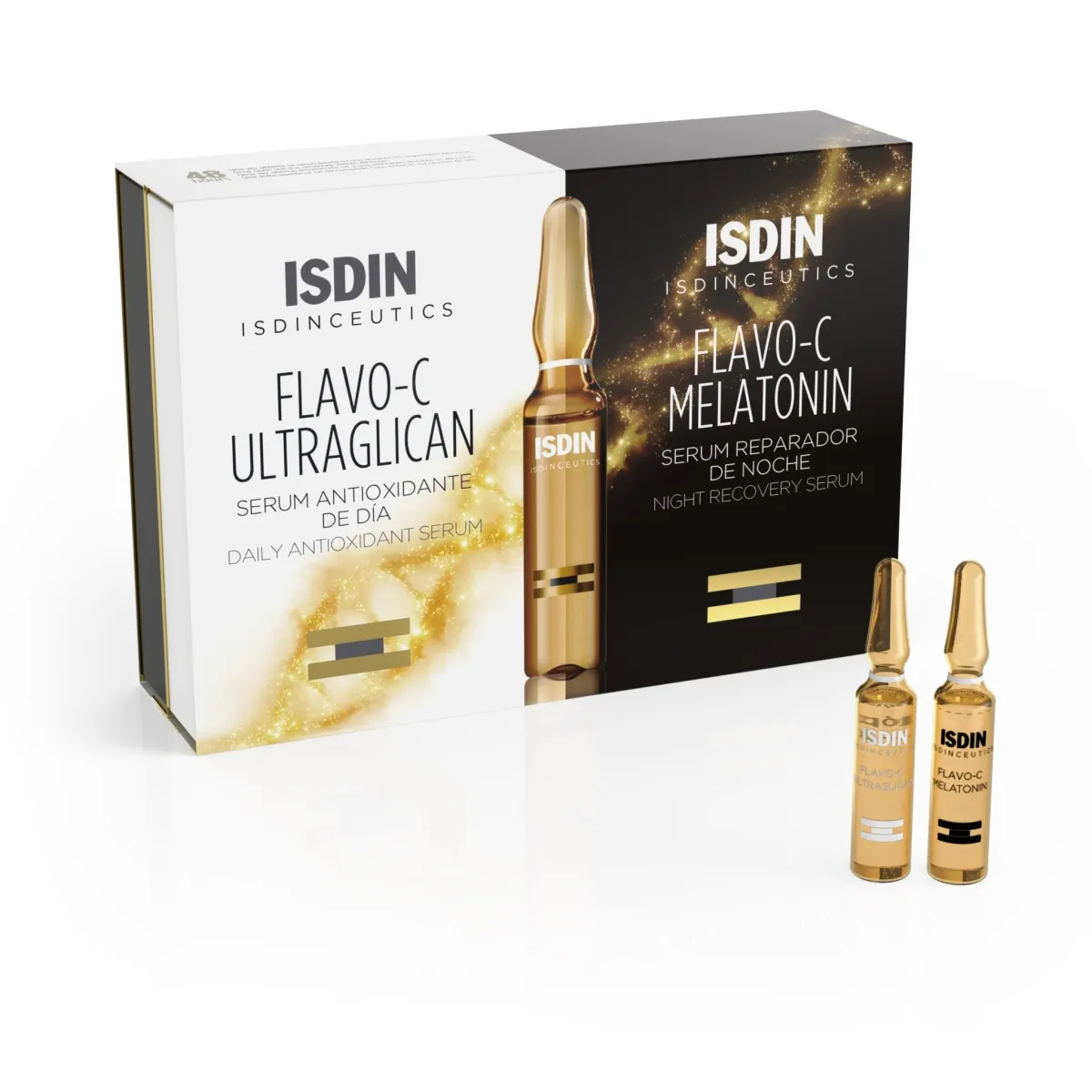 ISDIN FLAVO-C AMPULLID ÖÖ&PÄEV 2ML N10+N10 - Изображение товара