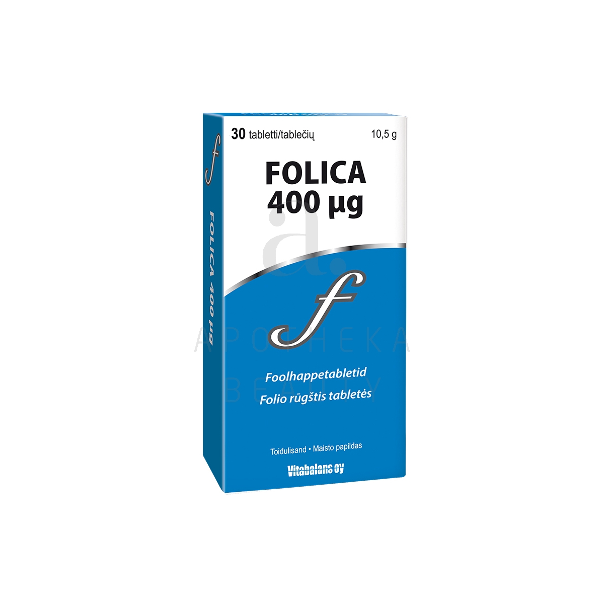FOOLHAPPE TBL 400MCG N30 - Изображение товара