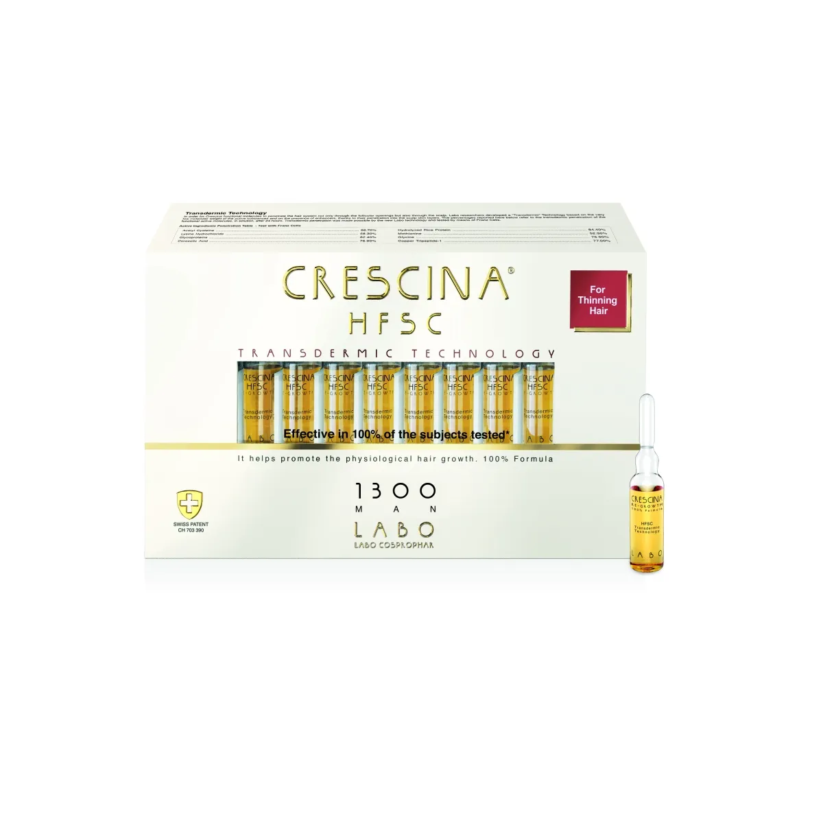 CRESCINA TRANSDERMIC 1300 AMPULLID MEHED 3,5ML N20 - Изображение товара