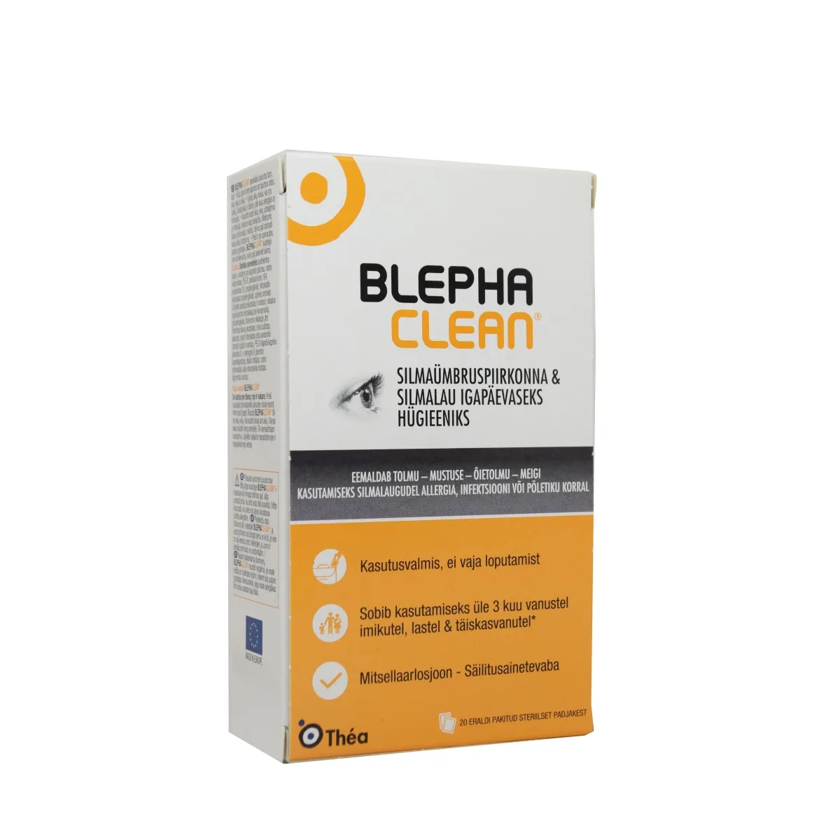 BLEPHACLEAN NIISUTATUD LAPID N20 SILMALAUGUDE HÜGIEENIKS - Изображение товара