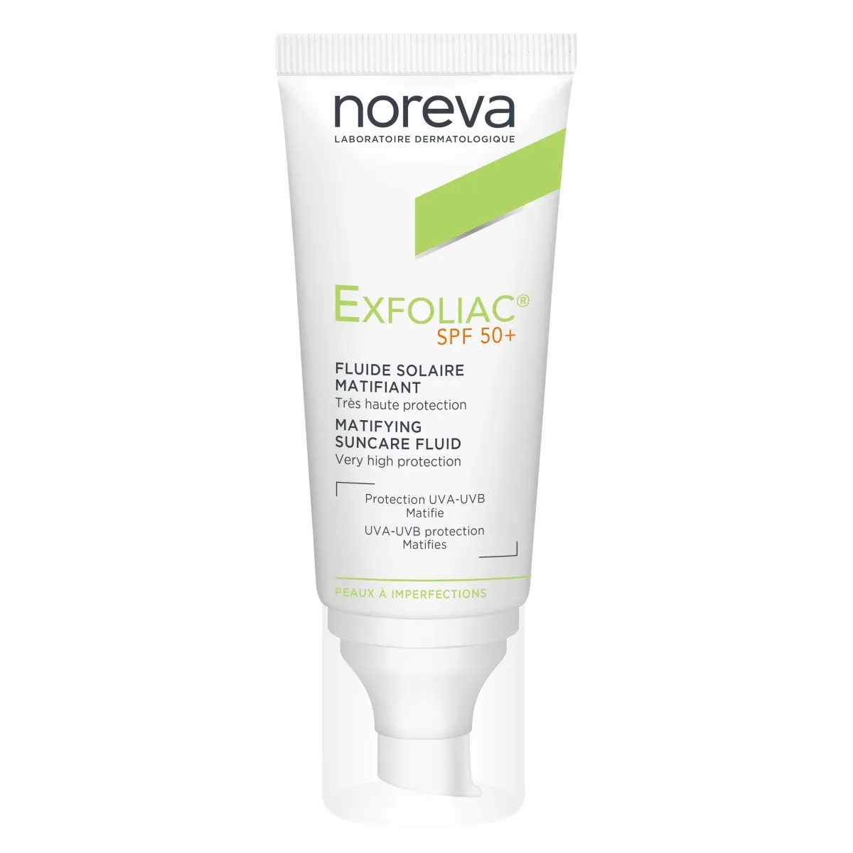 NOREVA EXFOLIAC PÄIKESEKREEM SPF50+ AKNELISELE NAHALE 40ML - Изображение товара