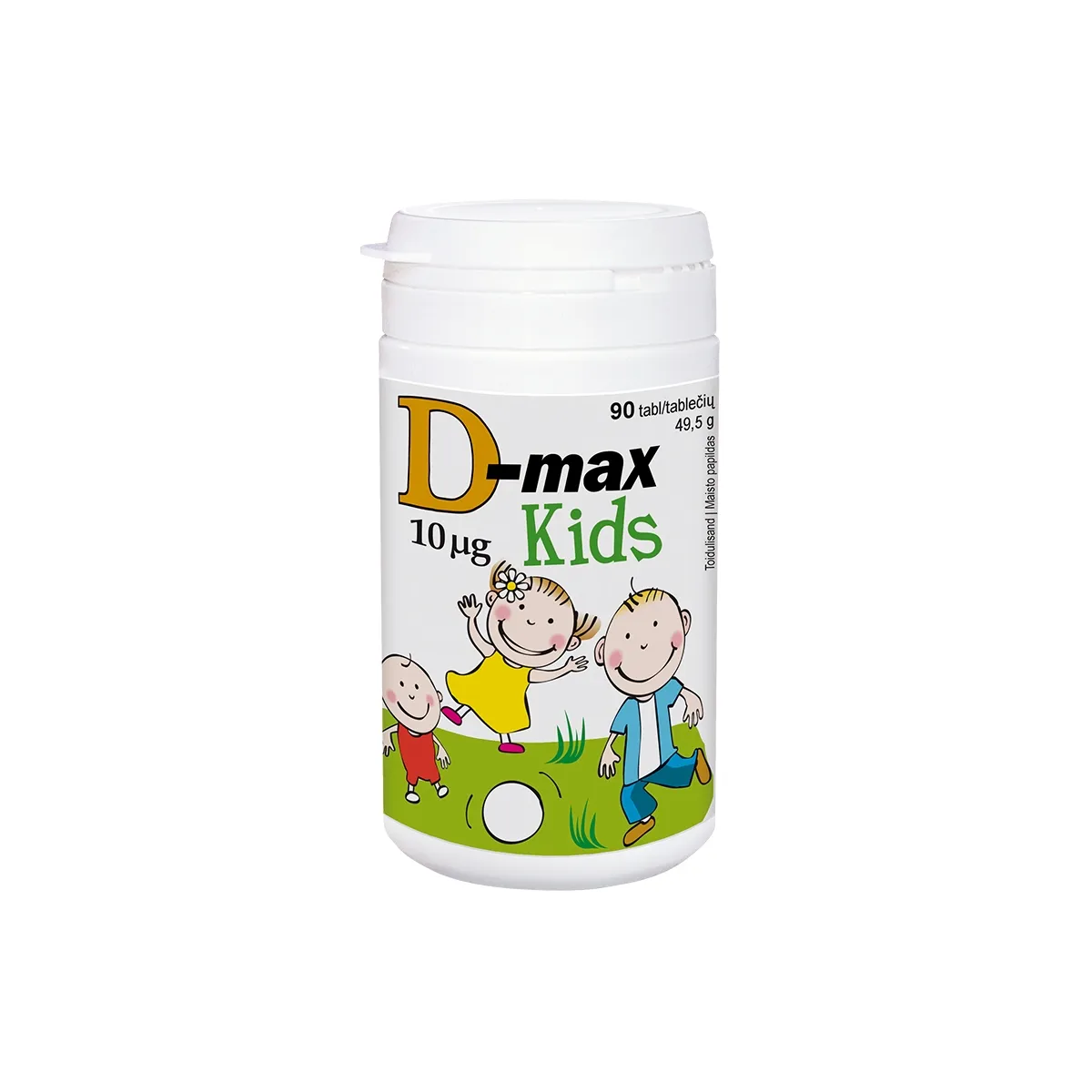 D-MAX KIDS NÄRIMISTABLETID 10MCG N90 PIRNIMAITSELISED - Изображение товара