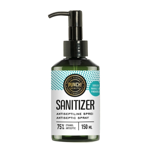 PUNCH SANITIZER KÄTE DESINFITSEERIMISVAHEND 150ML PUMBAGA