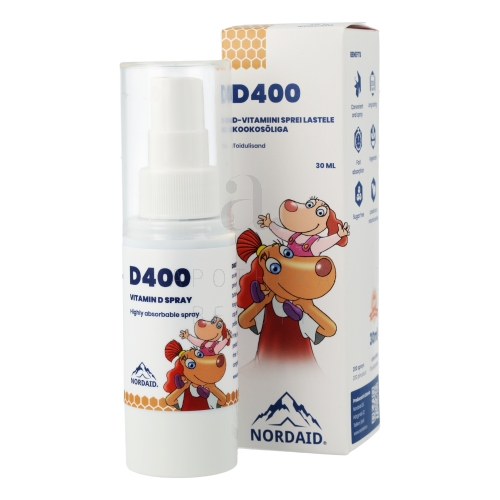 NORDAID D-VITAMIIN SUUKAUDNE SPREI KOOKOSÕLIGA 10MCG 30ML