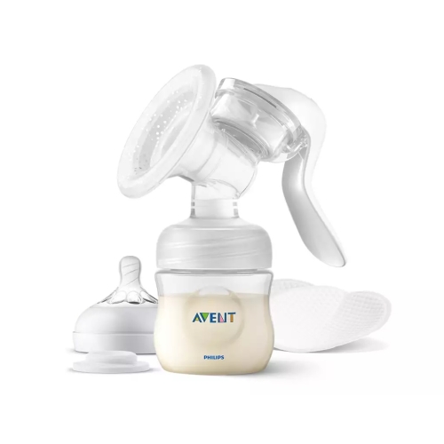 AVENT RINNAPUMP MANUAALNE+NATURAL LUTIPUDEL 125ML UUS