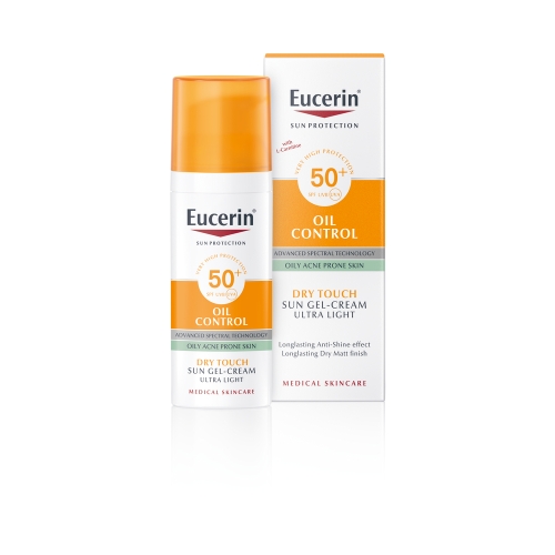 EUCERIN SUN PÄIKESEKAITSE GEEL-KREEM NÄOLE SPF50+ 50ML