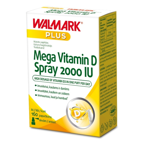 WALMARK MEGA VITAMIIN D SPRAY 2000IU 8ML