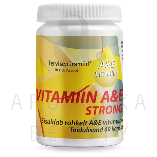 TERVISEPÜRAMIID VITAMIIN A+E STRONG KAPSLID N60