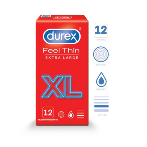 DUREX KONDOOMID FEEL THIN XL N12