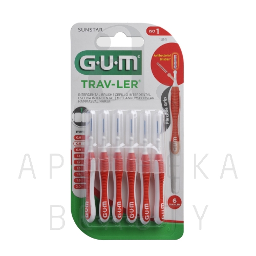 GUM TRAV-LER ИНТЕРДЕНТАЛЬНАЯ ЩЕТОЧКА 0,8MM N6/1314/