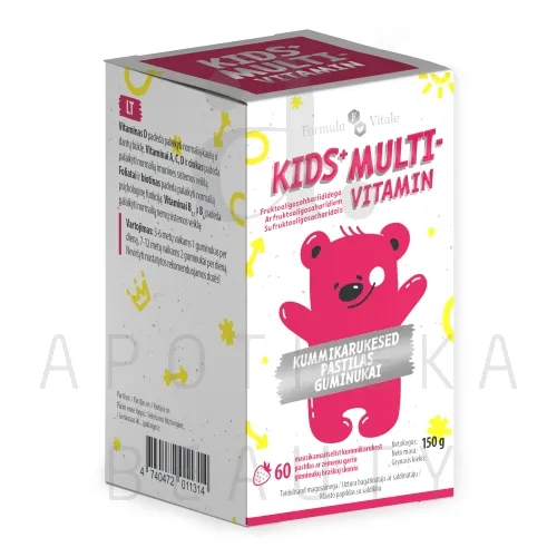 FORMULA VITALE KIDS+ MULTI KUMMIKARUKESED N60